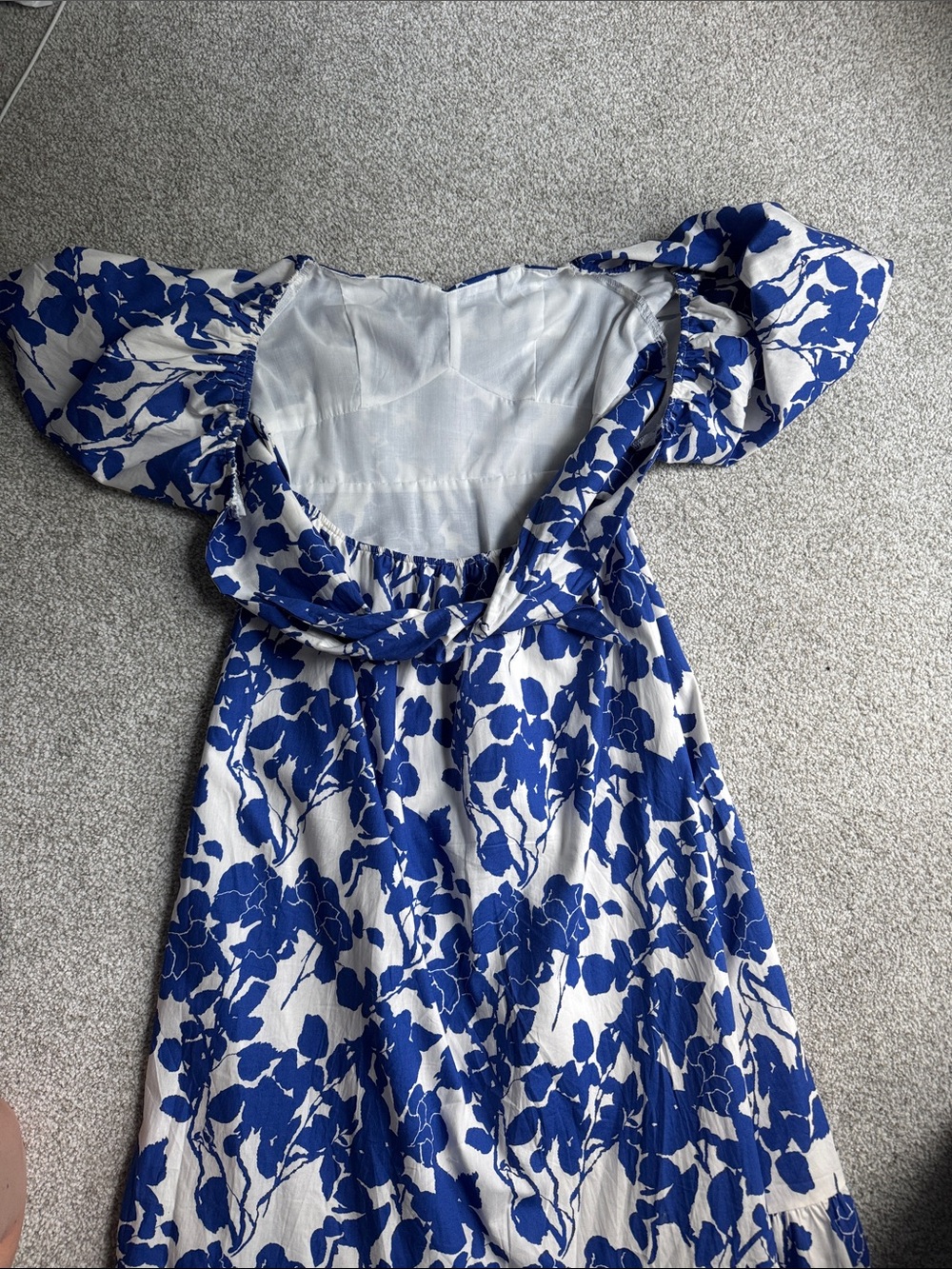 Hyacinth House Blue Floral Seaport Midi dress - Picture 4 of 4